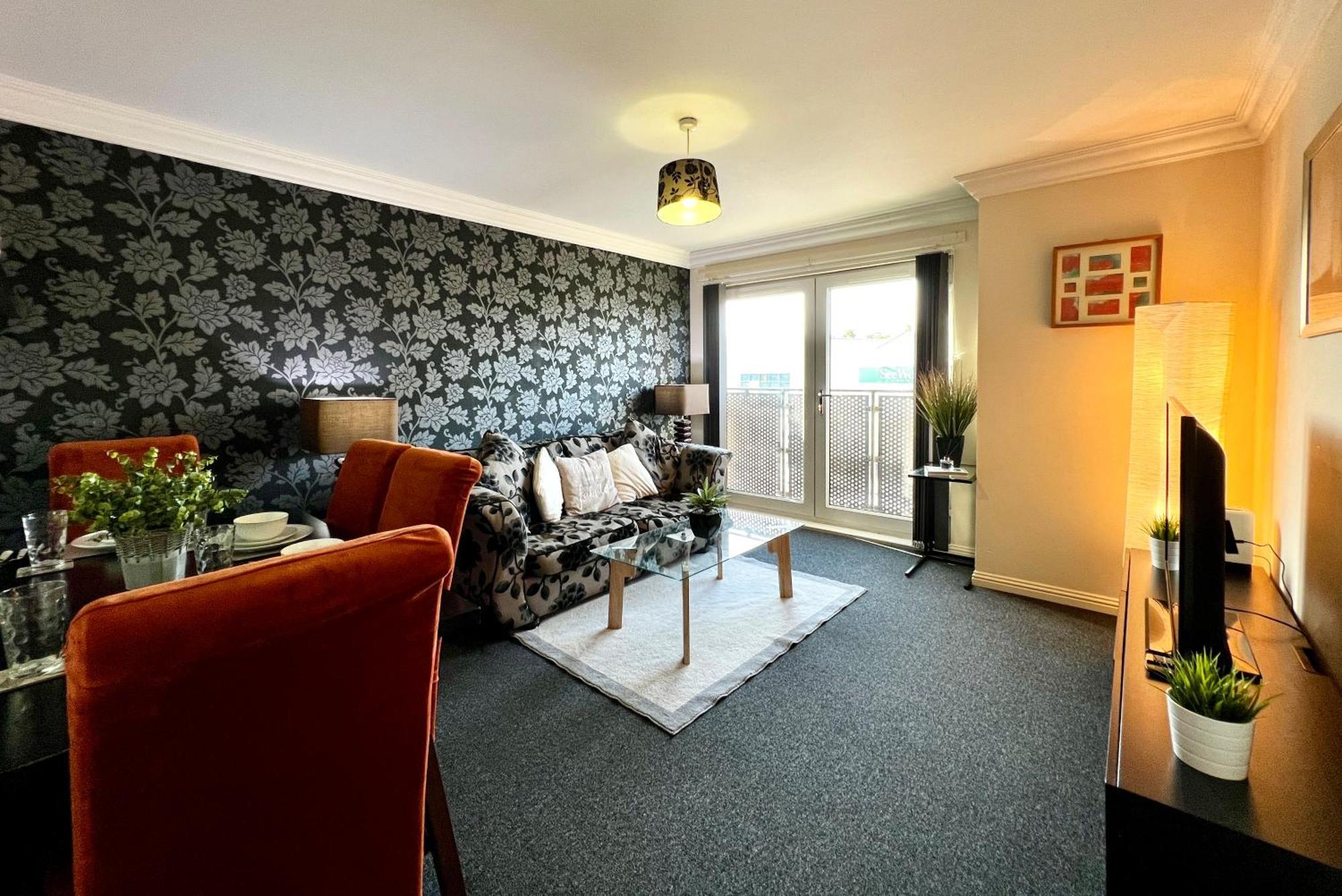 Ferienwohnung Stylish Modern Flat With Juliet Balcony & Parking Glasgow Exterior foto